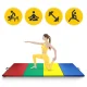 4FIZJO Folding Gymnastics Mat XL 240×120×5 cm, multicolour