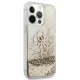 Guess 4G Big Liquid Glitter Case for iPhone 13 Pro Max - Gold