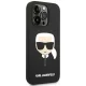 Karl Lagerfeld Silicone Karl\'s Head Case for iPhone 14 Pro Max, Black