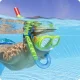 Bestway 24035-02 Snorkel Set (Mask and Tube), Green