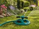 3-Arm Rotary Garden Sprinkler, Green/Black