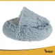 Purlov 26583 Plush Pet Bed for Cats and Small Dogs, S, Grey