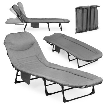 Folding Camping Cot 200x65 cm Portable Sleeping Bed for Adults MultiGarden