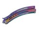 Sharp Folding Butterfly Knife Balisong, Rainbow Fade