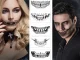 Halloween Temporary Tattoo, Realistic Teeth, 12x5 cm
