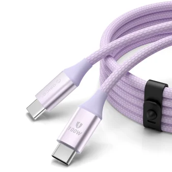 USB-C to 1m 5A 100W cable - purple