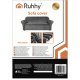 Ruhhy Stretch Corner Sofa Cover 26181, 190-230cm, Dark Grey