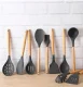 Kitchen Utensil Set, 12 Pieces, Dark Grey