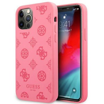 Apple iPhone 12 Pro Max 6.7'' Guess Peony Collection Case Cover (GUHCP12LLSPEFU), Fuchsia