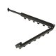 Folding Wall-Mounted Clothes Drying Rack, 90cm, Black