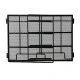 Metal Desk Document Organizer DA515 with 4 Shelves, Black