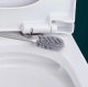 Silicone Toilet Brush Set 2-in-1 DA189, Black