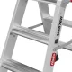 Hailo Master D80 Double-Sided Folding Step Stool, 2 x 3 Steps