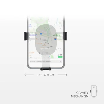Sbs Gravity Car Smartphone Holder for Air Vent, Black