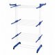 Foldable Vertical Clothes Drying Rack, White