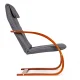 ModernHome Rocking Chair, Grey/Walnut