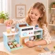 Kids Wooden Cafe and Confectionery Play Set with Coffee Machine