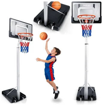 Neo-Sport NS-281 Freestanding Adjustable Basketball Hoop, 150-260 cm