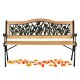 Garden Bench with Backrest 123.5x74x48 cm Gardi Tulip Sofotel