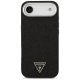 Guess Glitter Triangle Logo MagSafe Phone Case Cover iPhone 17 Air - Black