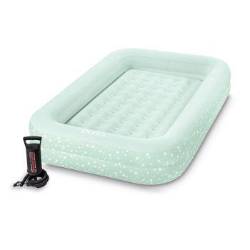 Intex 66810 Kids Inflatable Travel Bed with Bumpers and Pump