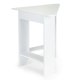 Modern Corner Computer Desk with Shelves ModernHome, White