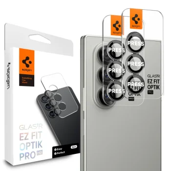 Spigen Optik Pro Camera Protector for Samsung Galaxy Z Fold 7, 2-Pack, Black