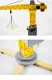Bakalu Large Wooden Construction Crane, Rotating & Manual Control