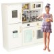 Kids Toy Wooden Kitchen with Refrigerator and Accessories
