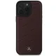 Mercedes iPhone 16 Pro Max Case Waves Leather, Red