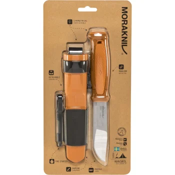 Morakniv Kansbol Outdoor Knife with Survival Kit, Orange