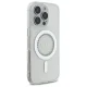 Guess IML Rhinestones MagSafe Case for iPhone 16 Pro Max White
