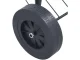 Portable Round Charcoal Grill with Lid and Wheels, 40 cm