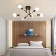 Loft Hanging Ceiling Lamp, 6 Bulbs, Black
