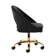 Swivel beauty chair 4Rico QS-MF18G velvet, black