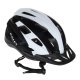 Ikonka Rallex Bicycle Helmet, Adjustable, Black/White, M (54-58 cm)