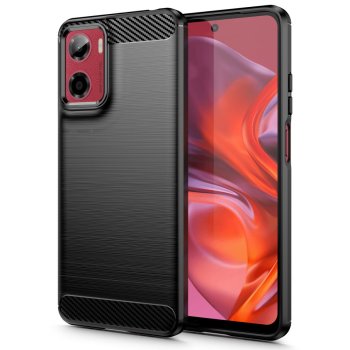 Tech-Protect TPUCarbon Case for Motorola Moto G05 / E15 Black