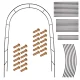 Metal Garden Pergola LUARO Arch 240 x 140 cm, Black