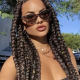 Kanekalon Synthetic Afro Braids for Hairstyles 60cm, Brown