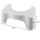 Ruhhy Squatting Toilet Stool for Healthy Bowel Movements 21852, White