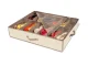 Under-Bed Shoe Organizer for 12 Pairs 70x50x18 cm Beige