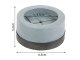 Anti-Vibration and Anti-Slip Noise Reducing Pads for Washing Machine, 4 pcs, 6.5 × 3.2 cm, Grey
