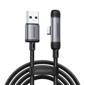 Joyroom S-A56 EnjoyX Series 90° USB-A to USB-C 3A Cable 1.2m - Black