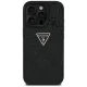 Guess Hot Stamp 4G Pattern Triangle Metal Logo iPhone 16 Pro Max Case - Black