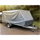 Heavy-Duty Waterproof Tarp 300 x 500 cm 120 g/m² Plonos PL-500, Silver-Blue