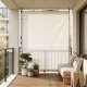Retractable Clamp-On Balcony Awning with Crank MultiGarden, Beige