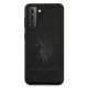 Samsung Galaxy S21+ Plus (SM-G996B) US Polo Silicone On Tone Case Cover (USHCS21MSLHRTBK), Black