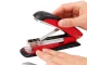Office stapler for documents, metal mechanism, 15 cm, red and black