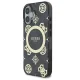 Guess iPhone 16 Case IML Peony On 4G Background MagSafe, Black