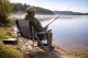 Folding Fishing and Camping Chair with Cup Holder, Grey